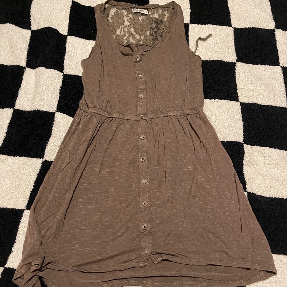 Green dress loose fit